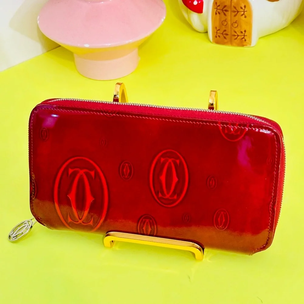 Cartier long zippy wallet patent leather - Picture 12 of 14